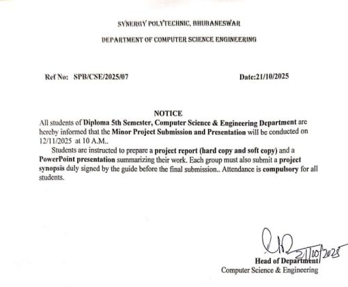 Minor-Project-Notice